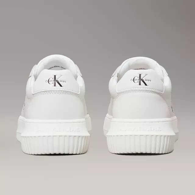 Calvin Klein Men’s White Leather Sneakers - Image 5