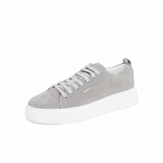 Antony Morato Men's Grey Leather Sneakers - Image 5