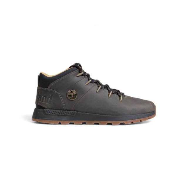 Timberland Men’s Grey Leather and Fabric Sneakers - Image 4