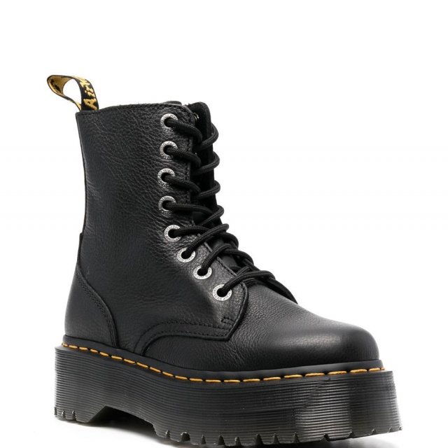 Dr. Martens Women's Black Leather Boots - Image 4