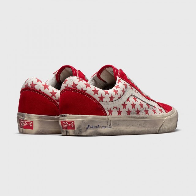 Vans Women's Red Leather Shoes - Image 4