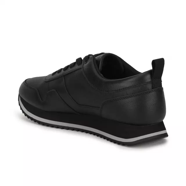 Calvin Klein Men's Black Leather Sneakers - Image 4