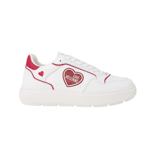 Love Moschino Women’s Sporty Red Print Sneakers for Spring/Summer - Image 5