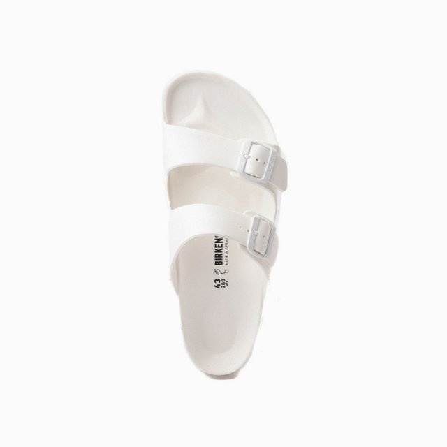 Birkenstock Women's White Leather Slippers - Image 3