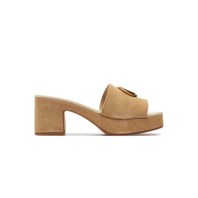 Guess Women’s Brown Suede Platform Sandals - Image 3