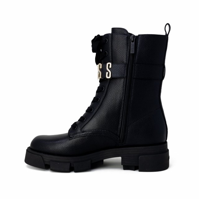 Guess Women’s Black Faux Leather Ankle Boots - Image 6