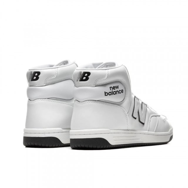 New Balance Women's White Leather Sneakers - Image 4