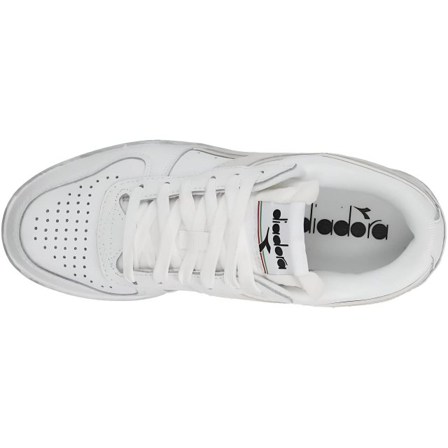 Diadora Men's White Leather Sneakers – Comfortable & Stylish for Spring/Summer - Image 4