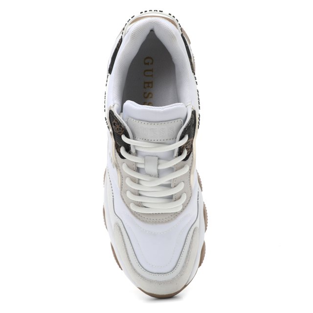 Guess Women’s White Sneakers - Chic Fall/Winter Lace-Up Shoes - Image 5