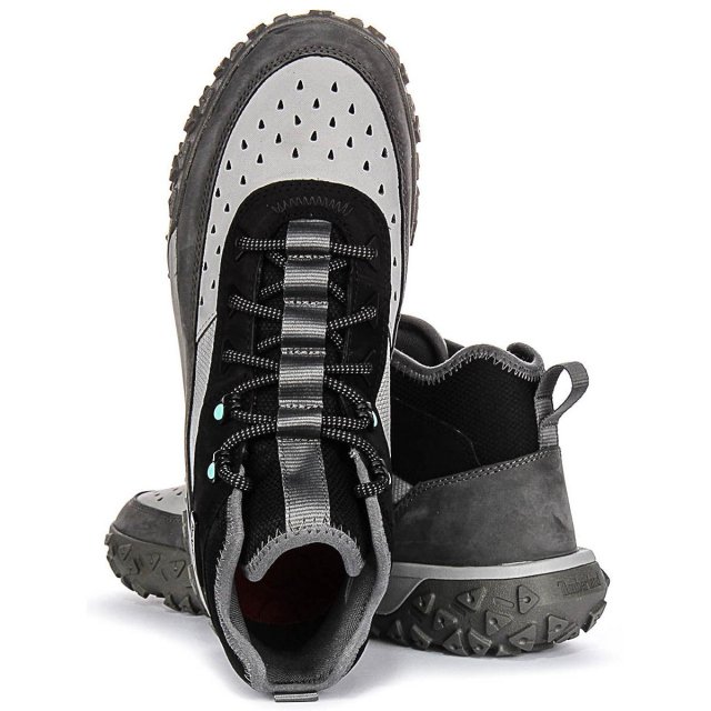 Timberland Men's Grey Leather Shoes - Image 5