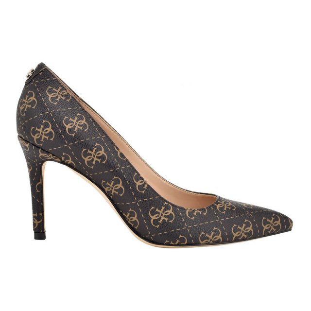 Guess Women's Brown Printed Pumps - Image 3