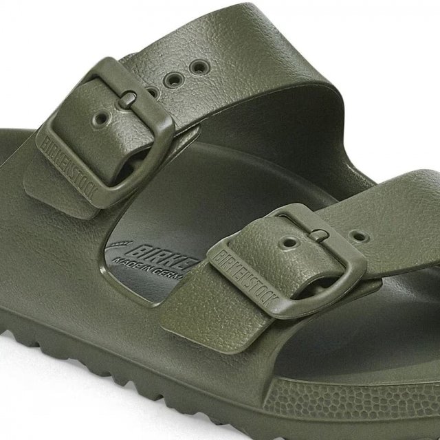 Birkenstock Men's Green Slippers - Image 5