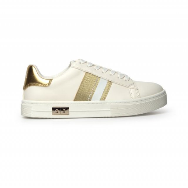 Armani Exchange Women's Gold Sneakers - Image 3