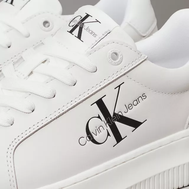 Calvin Klein Men’s White Leather Sneakers - Image 6