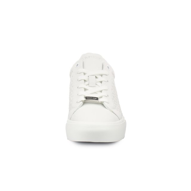 Calvin Klein Women's White Leather Sneakers - Image 5