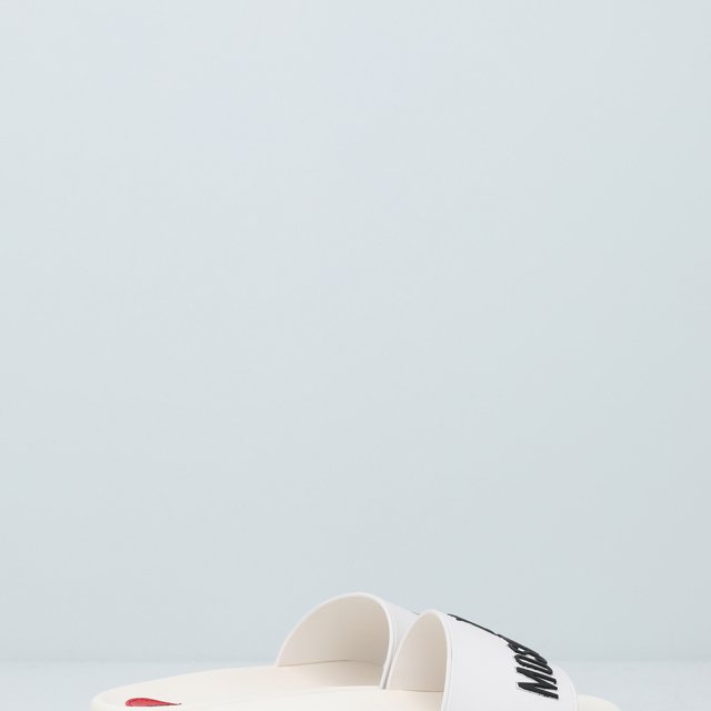 Love Moschino Women's White PVC Slippers - Image 5