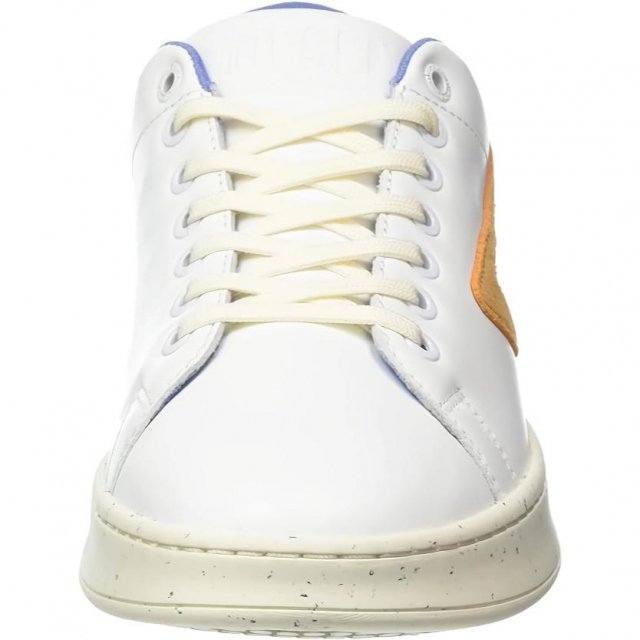 Diesel Men's White Leather Sneakers - Sporty Slip-On with Laces - Image 5