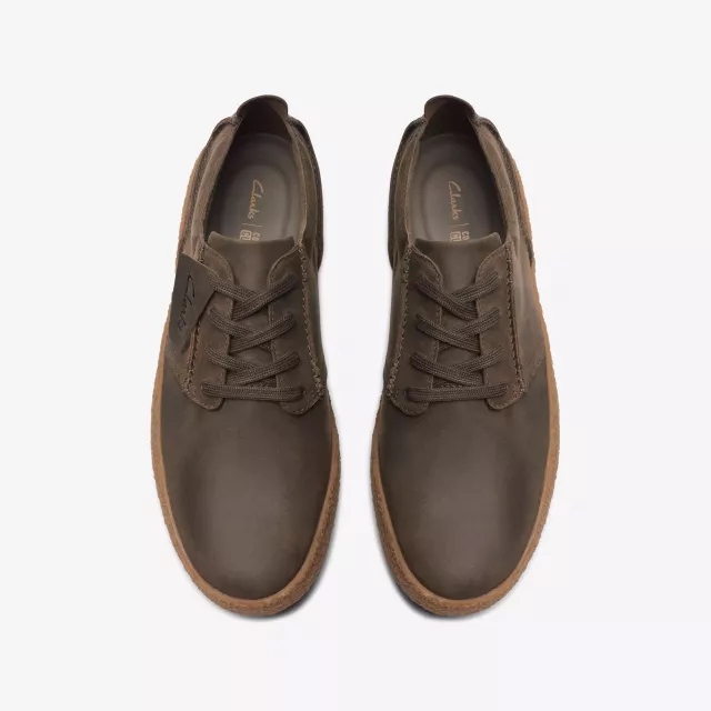 Clarks Men's Brown Leather Lace-Up Shoes - Image 4