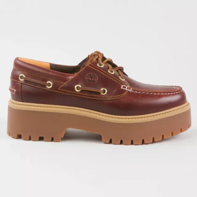 Timberland Men's Bordeaux Leather Shoes - Image 4