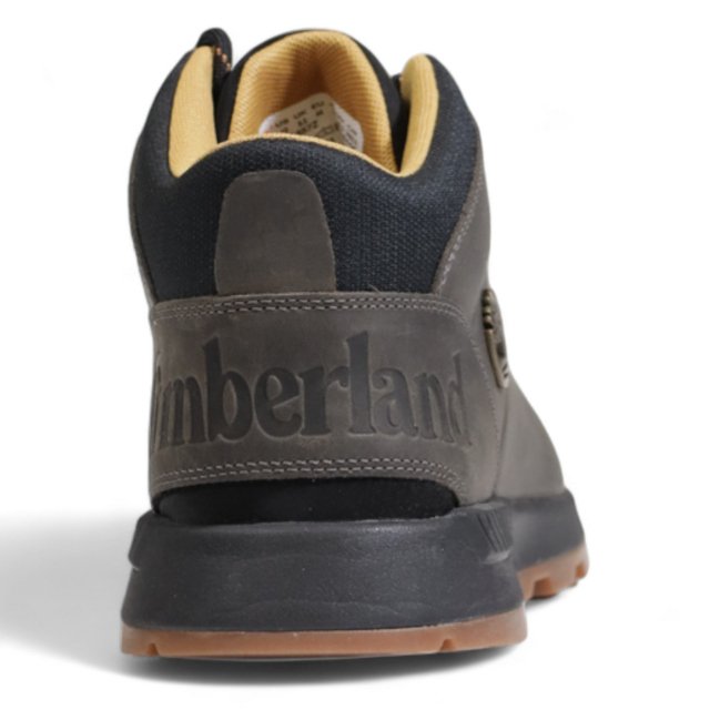 Timberland Men’s Grey Leather and Fabric Sneakers - Image 5