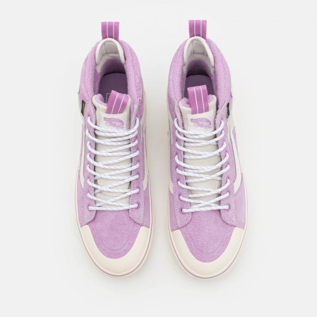 Vans Women's Purple Leather Shoes - Image 3