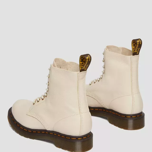 Dr. Martens Women's Beige Leather Ankle Boots - Image 3