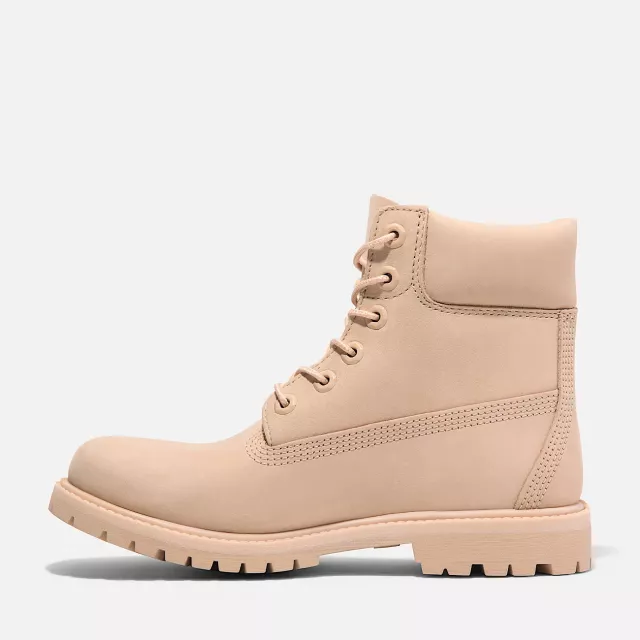 Timberland Women's Beige Leather Ankle Boots - Image 6