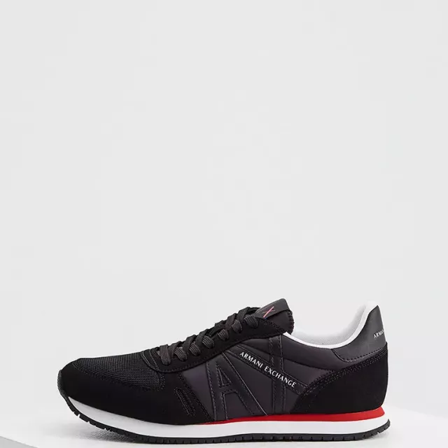 Armani Exchange Men's Black Slip-On Sporty Sneakers - Image 3