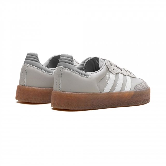 Adidas Women's Gray Suede Sneakers - Image 3