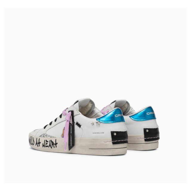 Crime London Women's White Leather Sneakers - Image 4