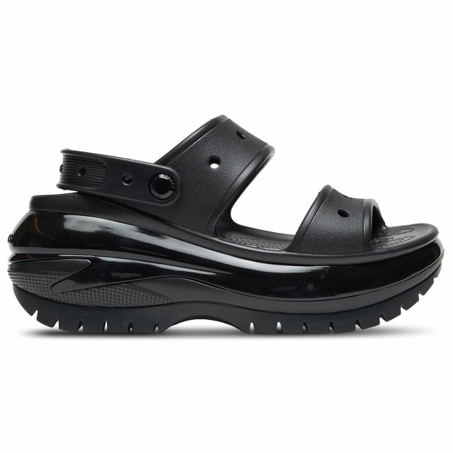 Crocs Women's Black Platform Sandals - Image 6