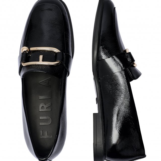 Furla Women's Black Leather Fall/Winter Shoes - Image 3