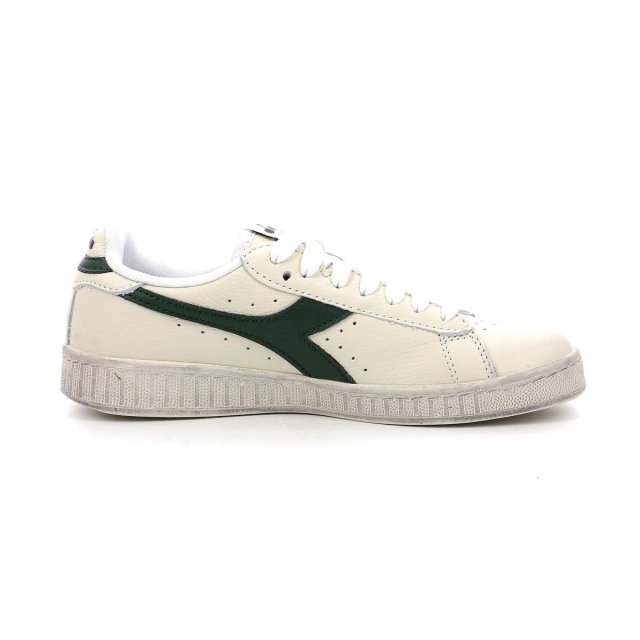 Diadora Men's Green & Red Faux Leather Sneakers - Image 4