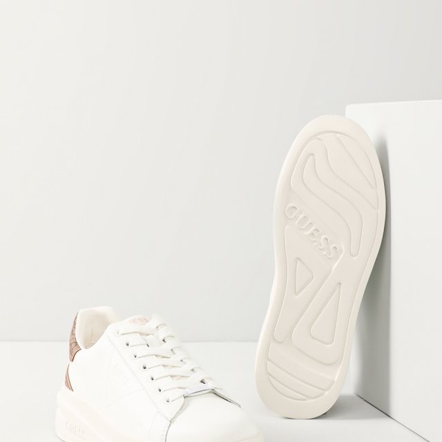 Guess Women’s White Sneakers - Stylish Fall/Winter Casual Shoes - Image 3