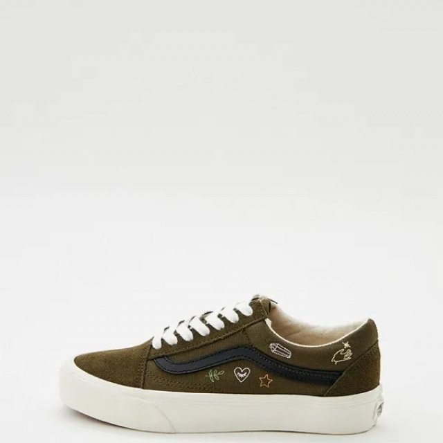 Vans Women's Leather Green Shoes - Image 6