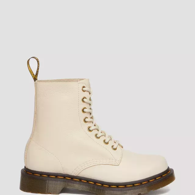 Dr. Martens Women's Beige Leather Ankle Boots - Image 6