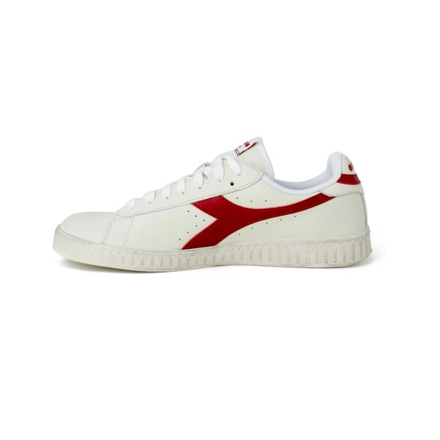 Diadora Men's Red Faux Leather Sneakers – Stylish & Comfortable for Fall/Winter - Image 3