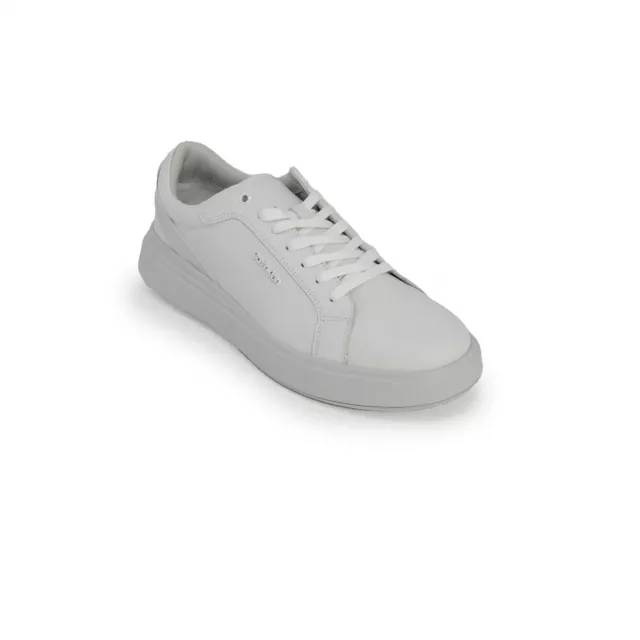 Calvin Klein Men's Grey Leather Sneakers - Image 3