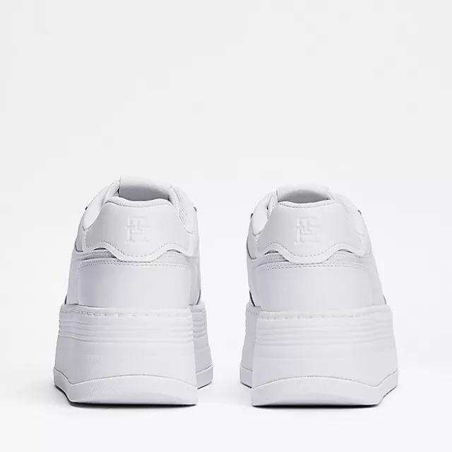 Tommy Hilfiger Women's White Leather Shoes - Image 6