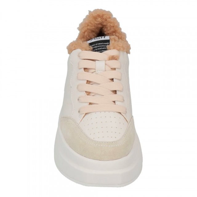 Ash Women's Beige Leather Sneakers for Fall/Winter - Image 4