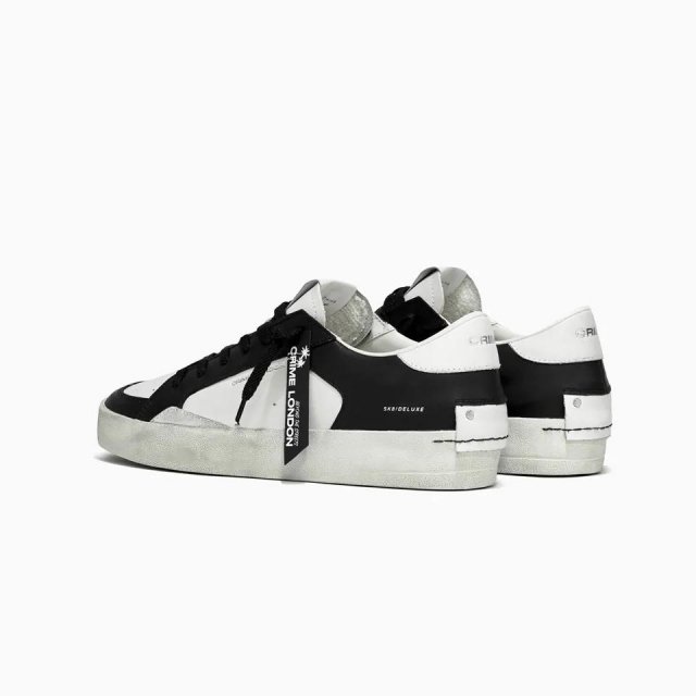 Crime London Men’s Black Leather Sneakers - Image 3