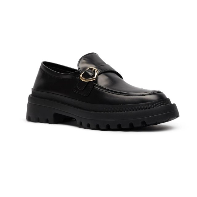 Love Moschino Women’s Black Leather-Lined Moccasins - Fall/Winter Style - Image 3