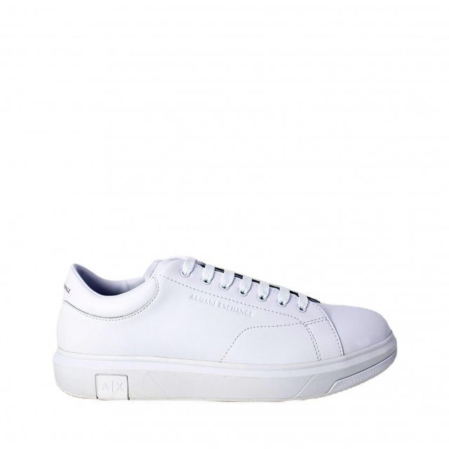 Armani Exchange Men's White Leather Sneakers - Image 6