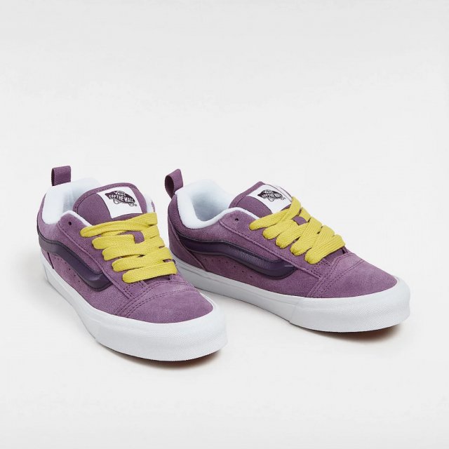 Vans Men's Purple Leather Sneakers - Image 3