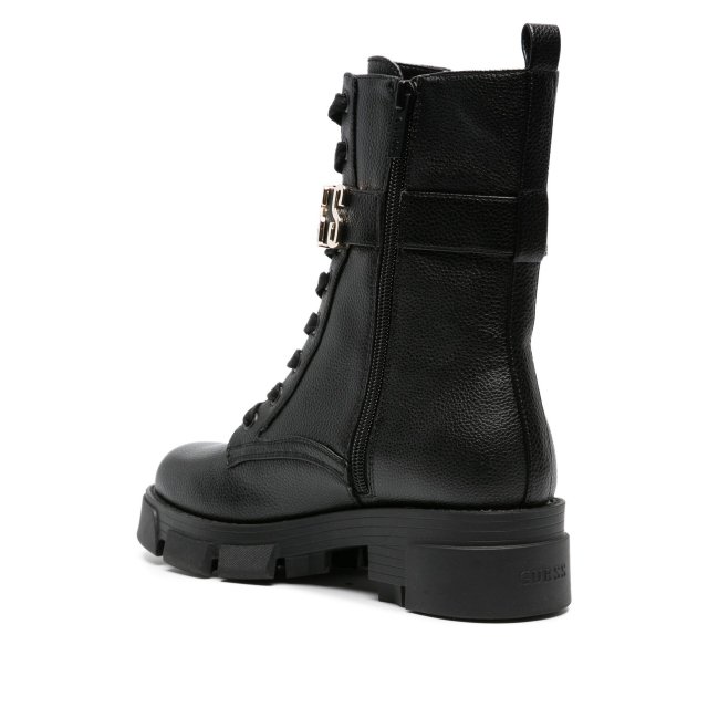 Guess Women’s Black Faux Leather Ankle Boots - Image 4