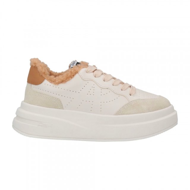 Ash Women's Beige Leather Sneakers for Fall/Winter - Image 3