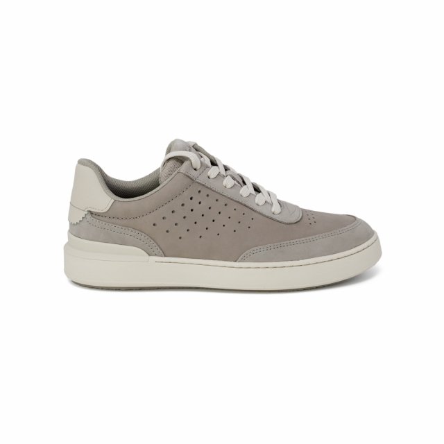 Clarks Women's Grey Leather Sneakers for Spring/Summer - Image 6