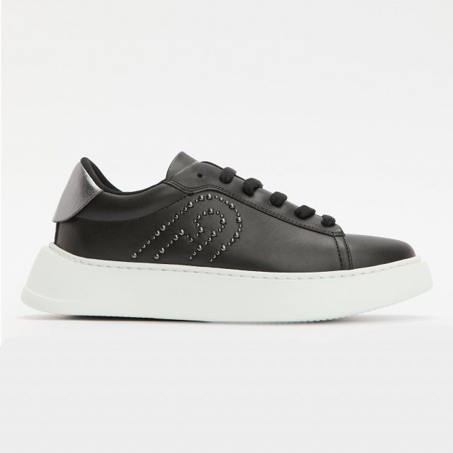 Furla Women's Black and White Sneakers - Image 4