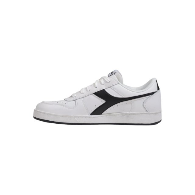 Diadora Men's Black Leather Sneakers - Image 7