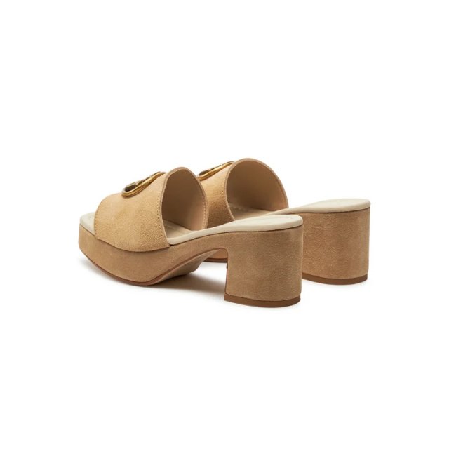 Guess Women’s Brown Suede Platform Sandals - Image 4